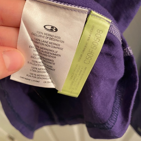 Icebreaker quarter zip merino wool baselayer top - Picture 5 of 5